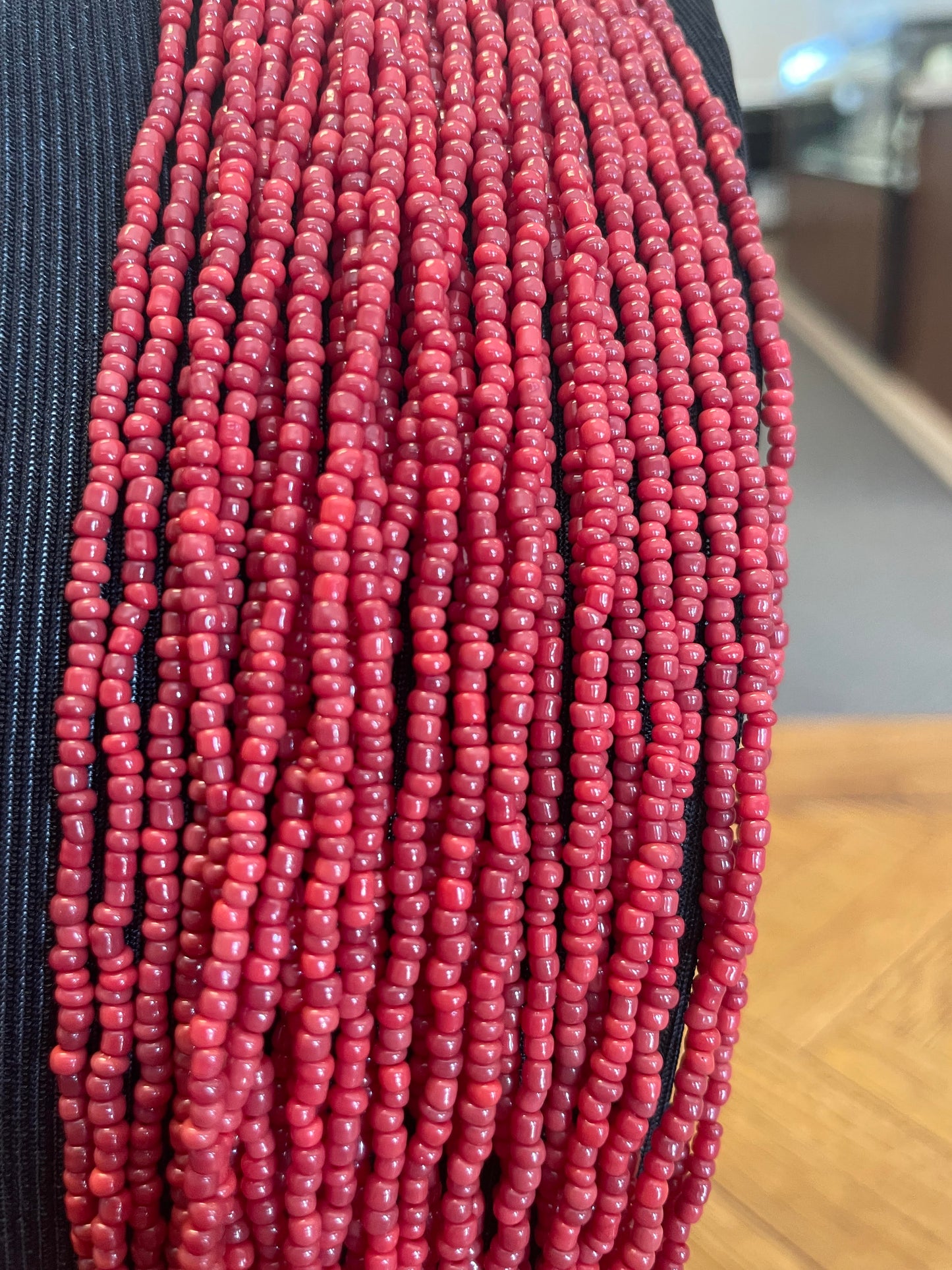 28 Strand Red Coral Native American necklace
